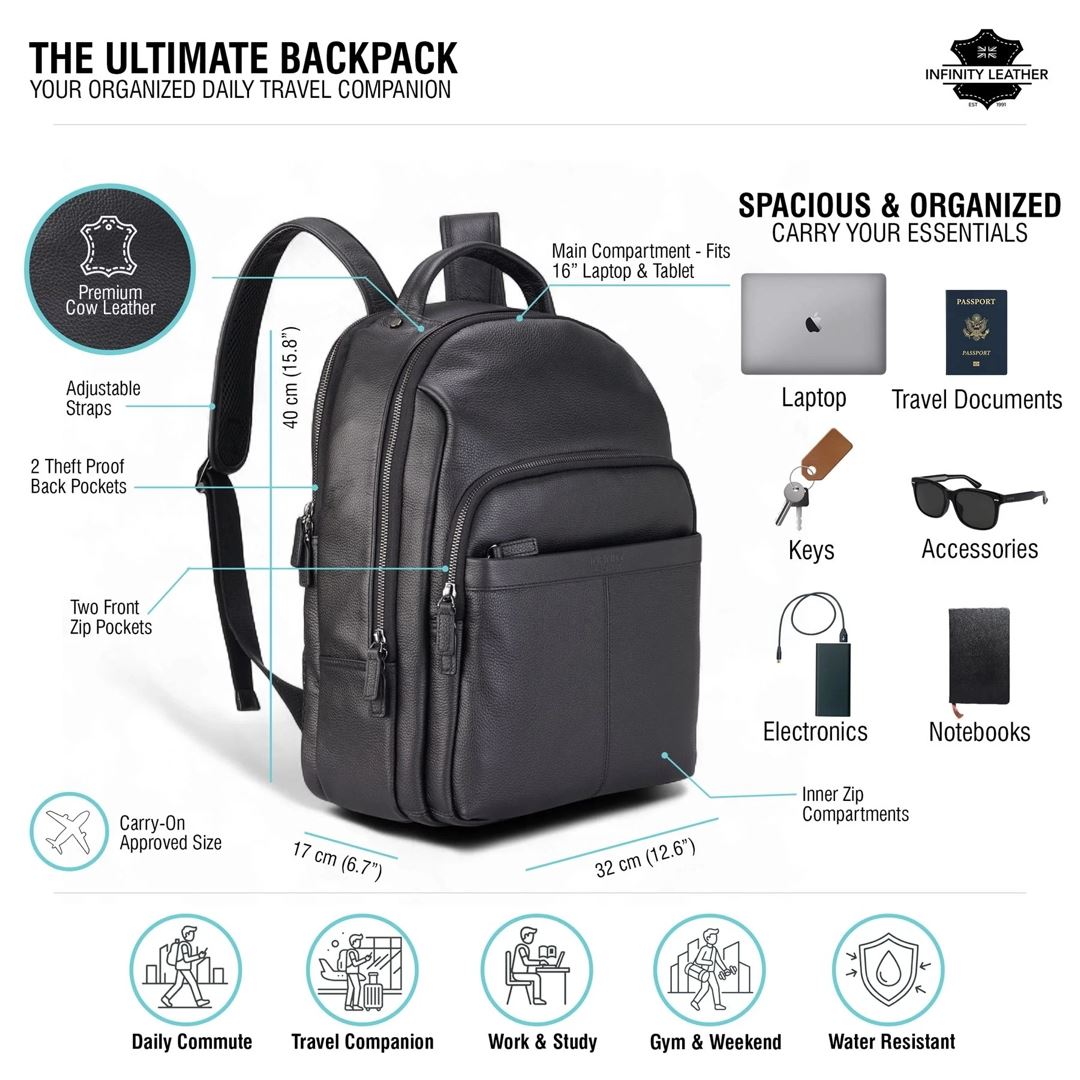 Capri - Genuine Leather Backpack