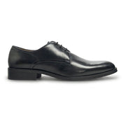 Taylor - Men's Black Leather Classic Lace-Up Derby Shoes