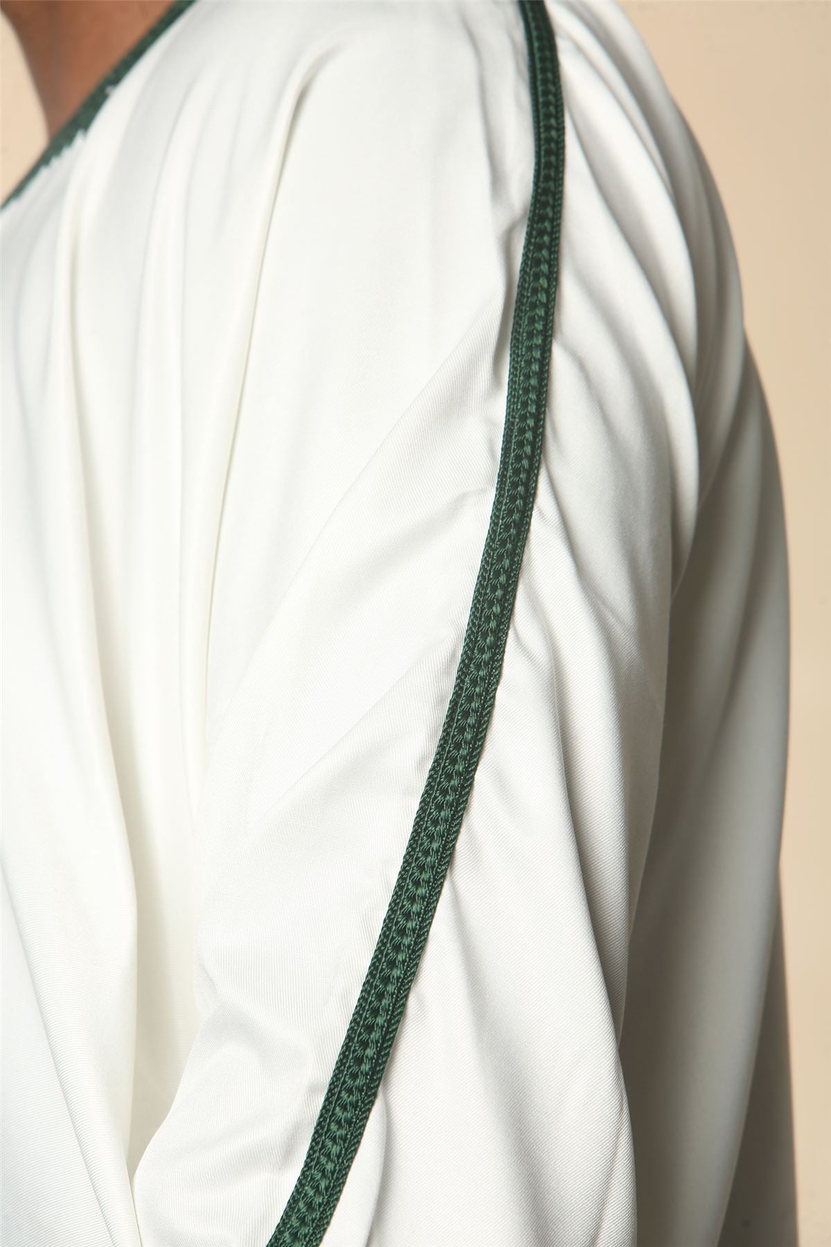 Men's Moroccan Thobe Gandoura Short Sleeve Jubba Islamic Clothing Kaftan Eid Robe Arab Embroidery