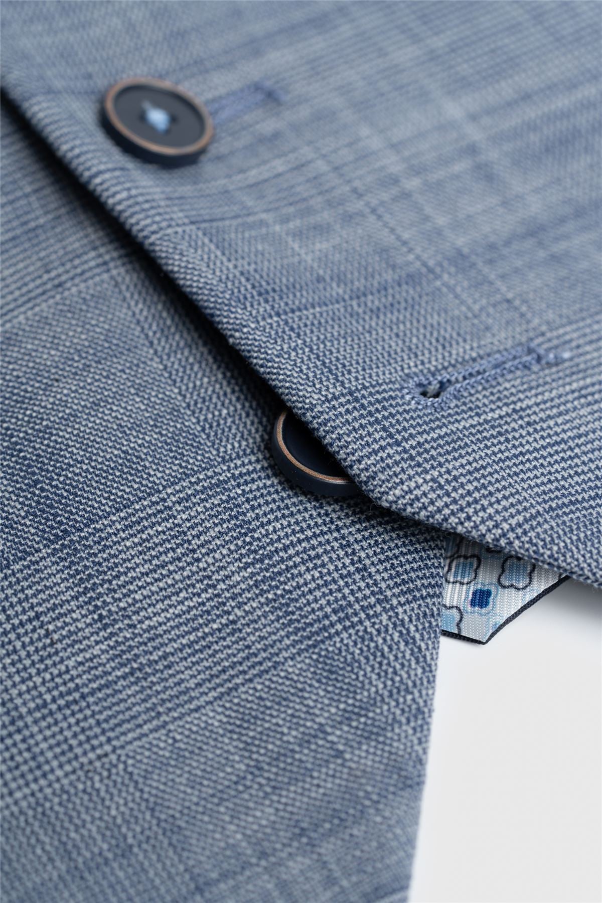 Camden - Men's Blue Check Waistcoat