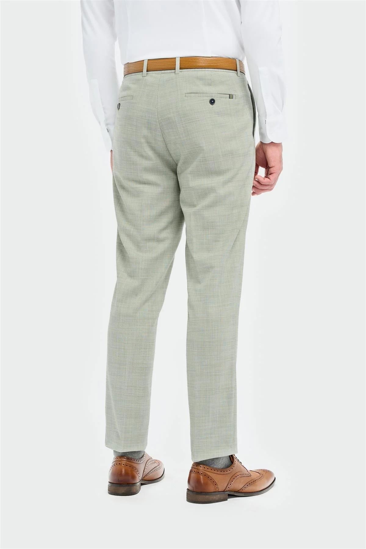 Men's Trousers Sage Green Wedding Suit Pants