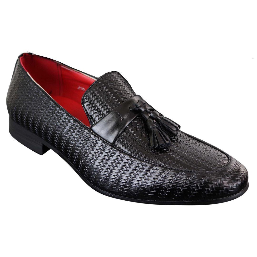 Mens Classic Vintage Tassel PU Leather Driving Shoes Loafers Smart Casual - Knighthood Store