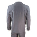Mens 3 Piece Suit Grey Tailored Fit Smart Formal 1920s Classic Vintage Gatsby - Knighthood Store