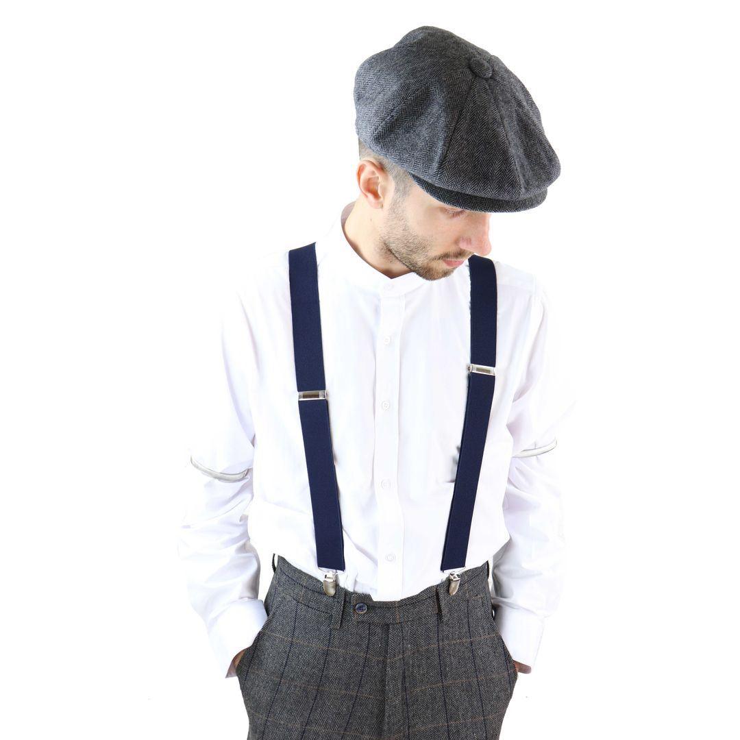 Mens Classic Vintage Retro Trouser Braces Suspenders 1920s Gatsby Blinders - Knighthood Store
