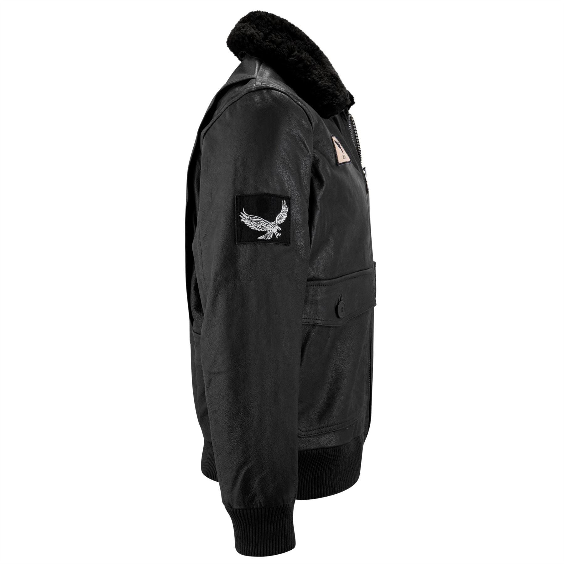 Mens Real Leather US Aviator Air Force Pilot Flying Bomber Jacket - Knighthood Store