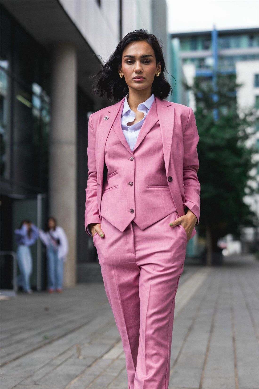 TP-16 - Women's 3 Piece Plain Pink Suit