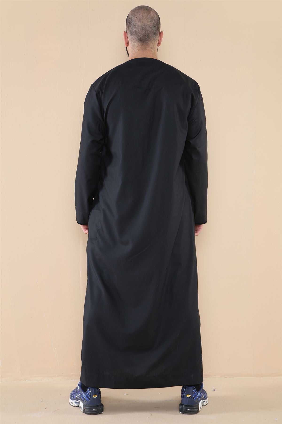 Mens Thobe Jubba Islamic Clothing Muslim Kaftan Emirati Omani Robe Arab Tassel