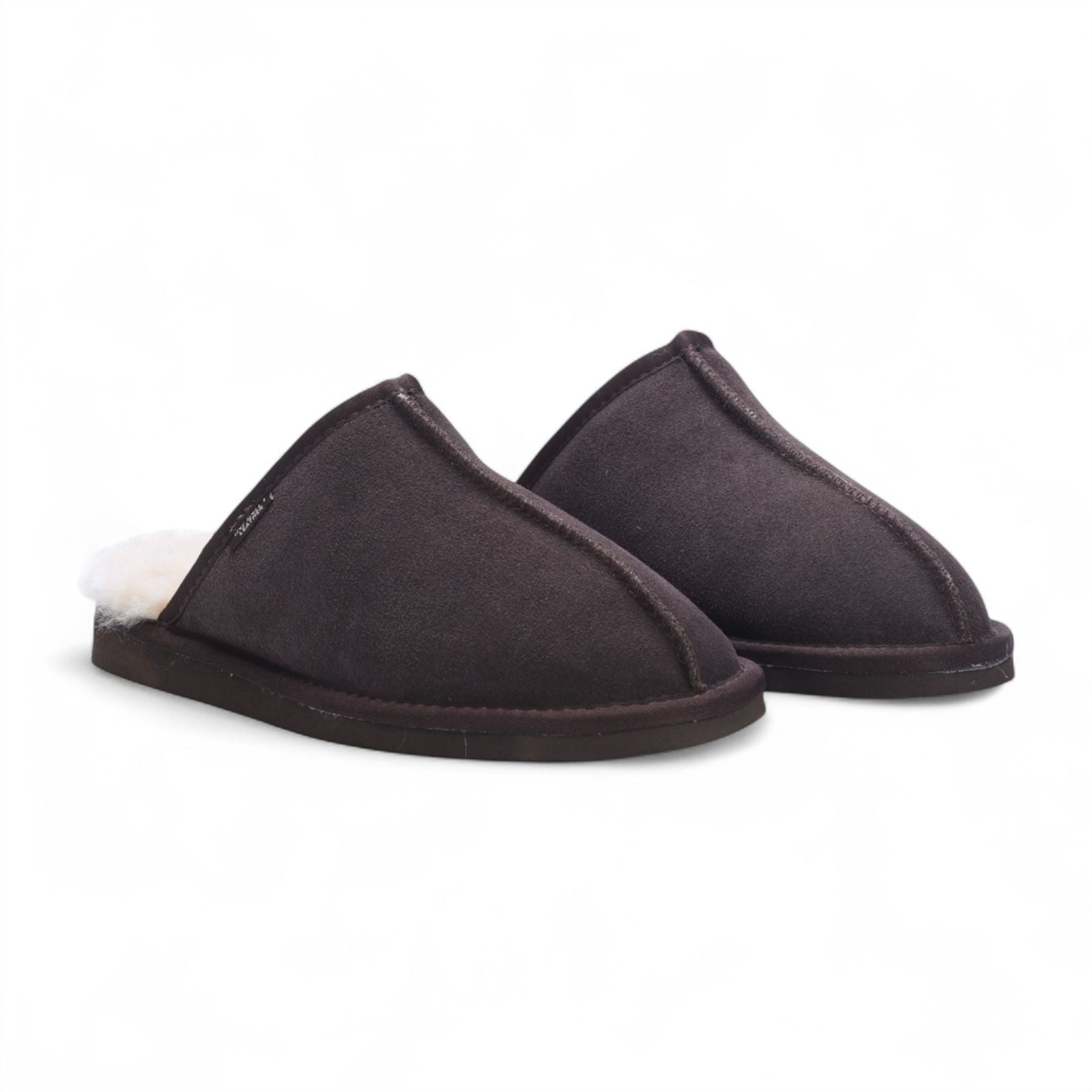 Highland - Men's Genuine Sheepskin Suede Mule Slippers