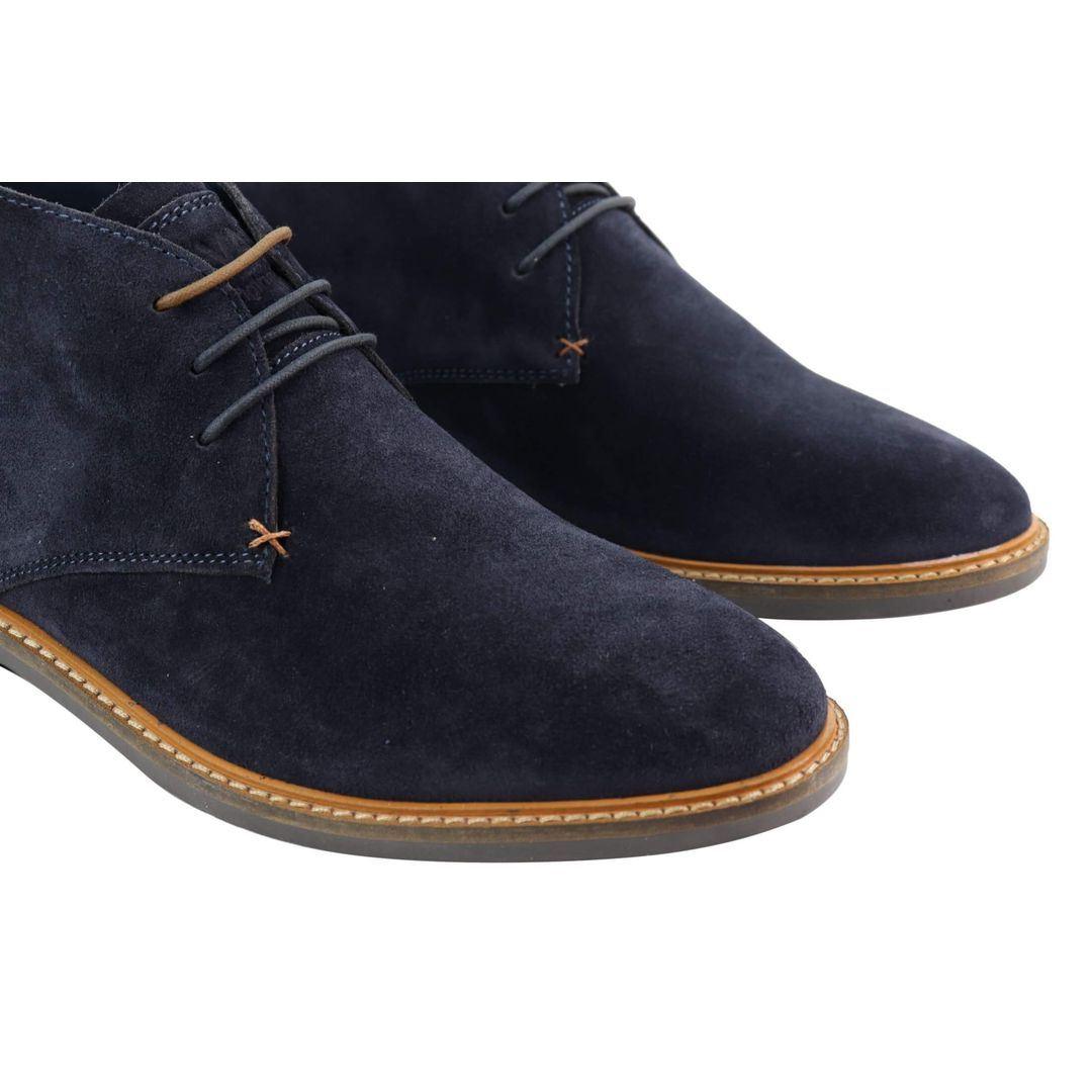Mens Real Suede Italian Slip On Ankle Boots Smart Casual Desert Chelsea Dealer - Knighthood Store