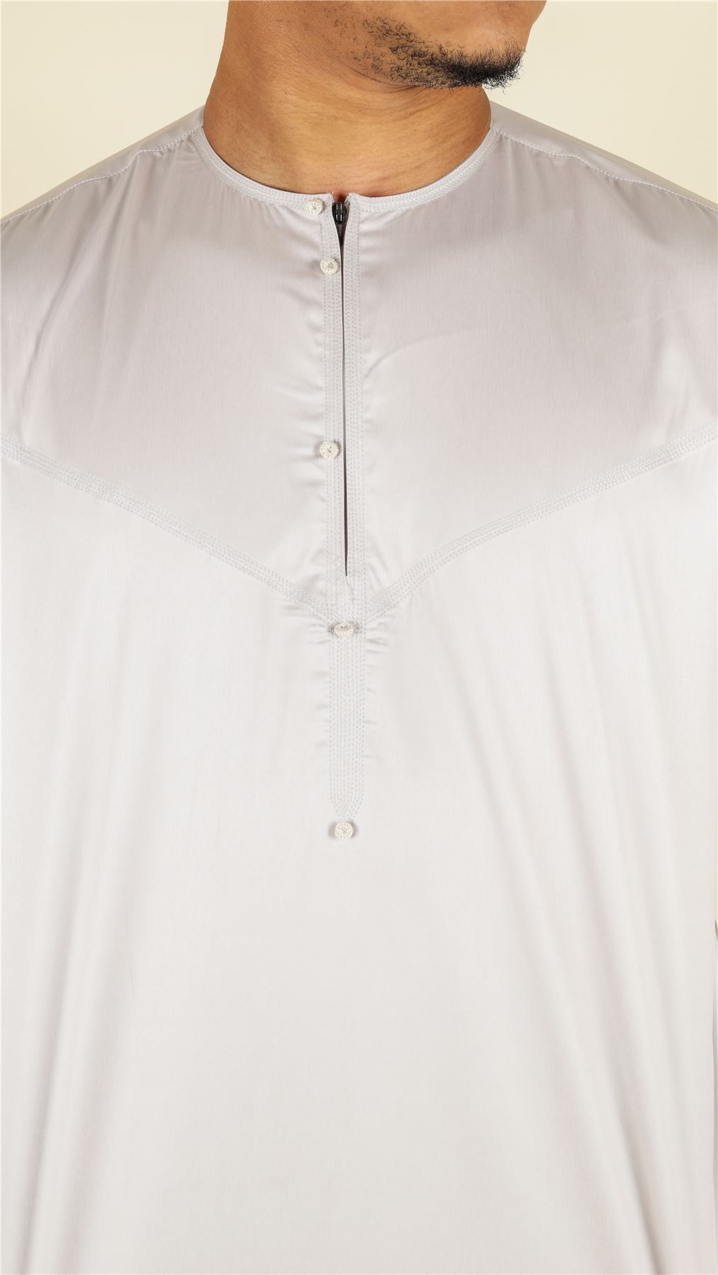 Men's Thobe Jubba Islamic Clothing Muslim Kaftan Emirati Omani Satin Robe