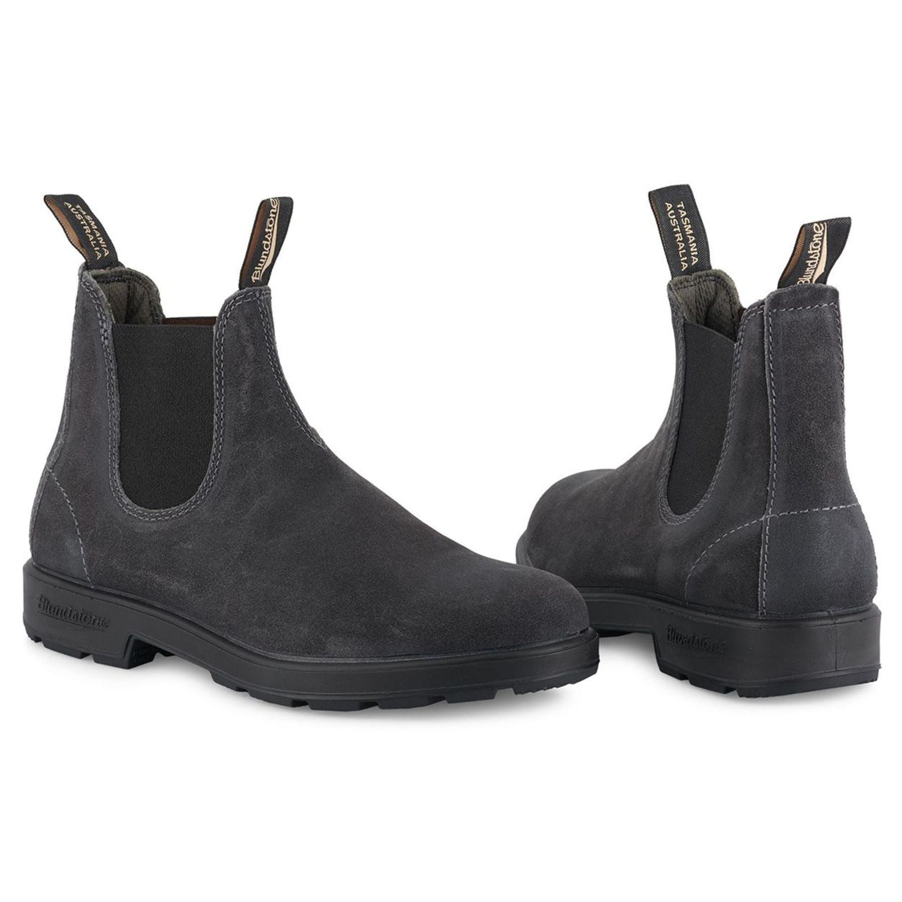 Blundstone 1910 Steel Grey Suede Leather Chelsea Boots Vintage Classic Ankle - Knighthood Store