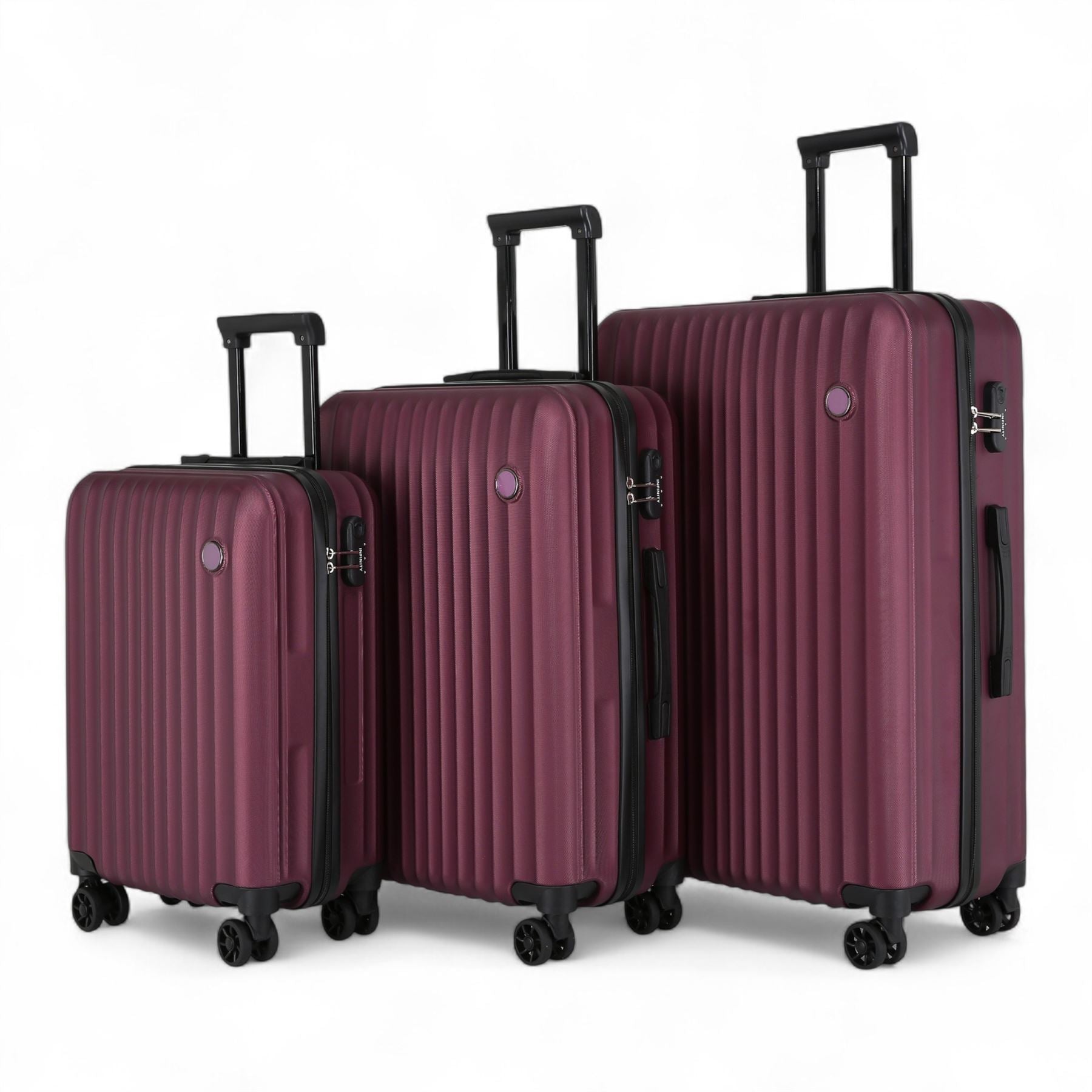 ABS Hard Shell Luggage Set Lightweight Travel Suitcases