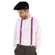 Mens Classic Retro Trouser Braces Suspenders 1920s Gatsby Peaky Blinders Colours - Knighthood Store