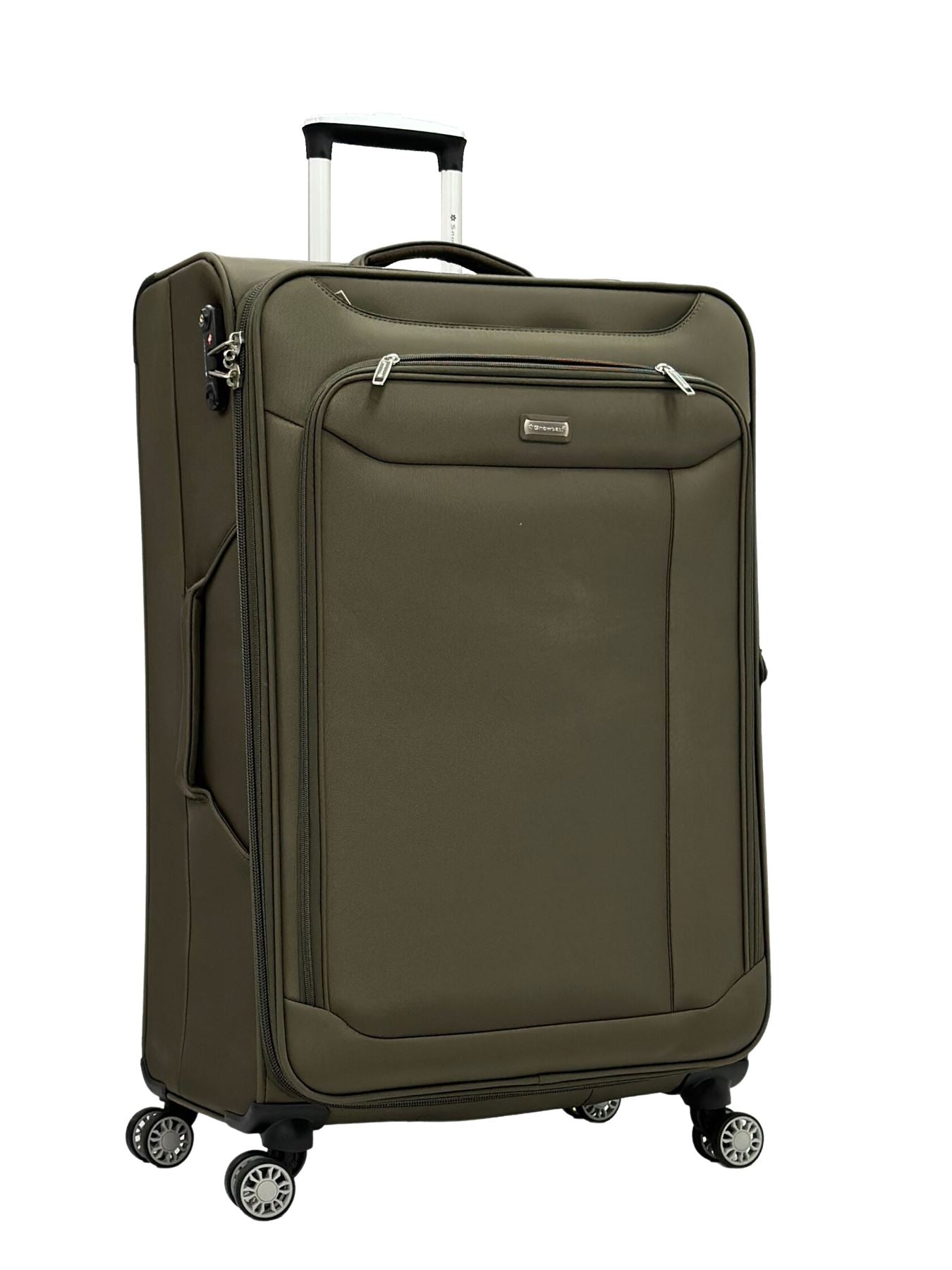 Soft Suitcase Dual 4-Wheel Spinners Expandable Luggage