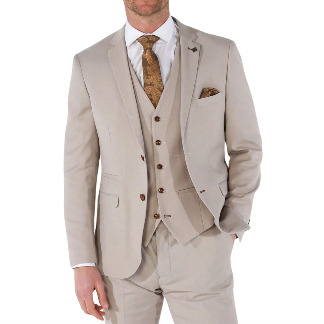 Men's Blazer Beige Birdseye Sport Coat Tailored Fit Summer Suit Jacket - Knighthood Store