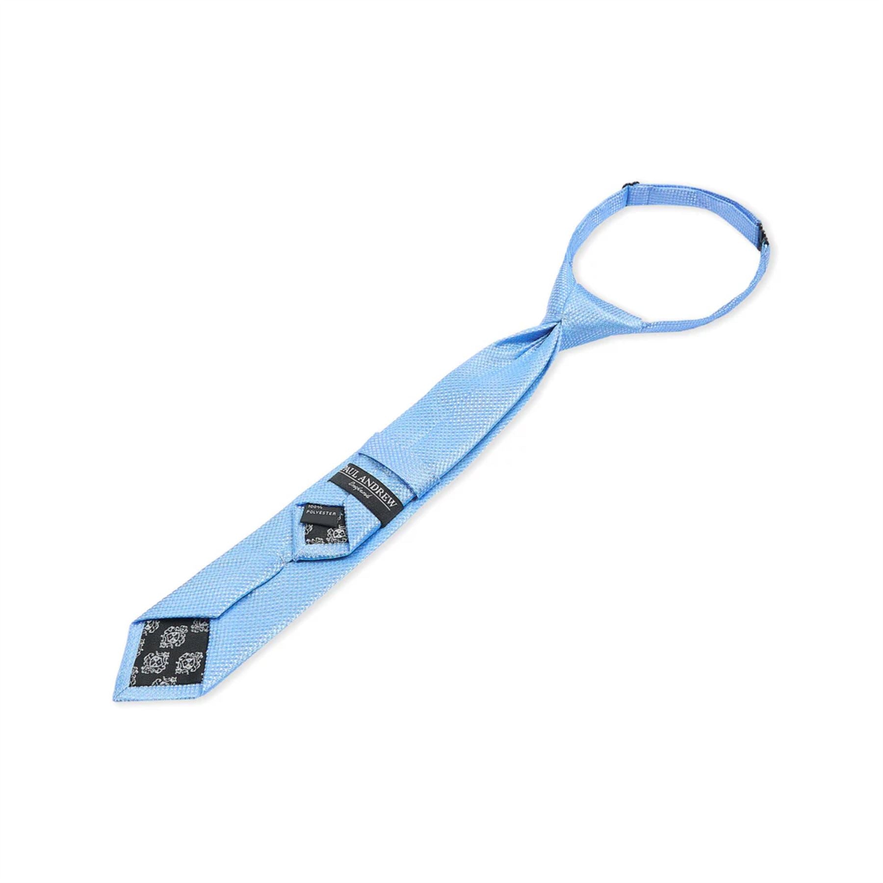 Boys Textured Necktie Satin Silk Tie