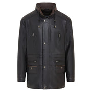 Men's Lambskin Leather Mid Length Jacket