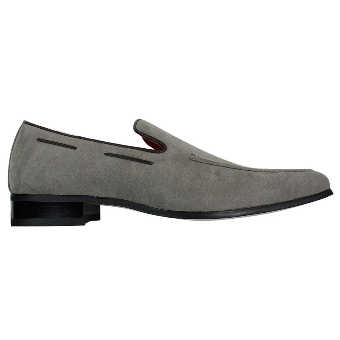 Mens Suede Slip On Loafers Driving Shoes Formal Smart Casual Leather Italian - Knighthood Store