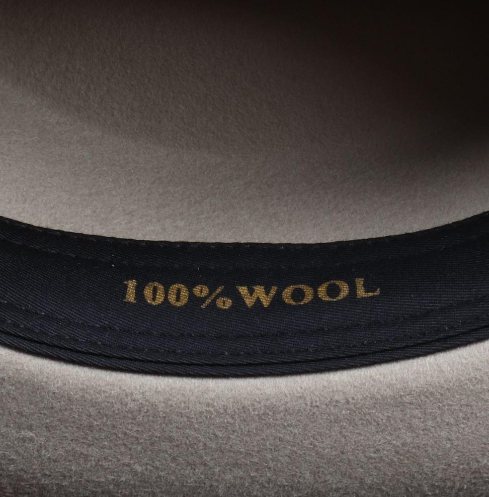 Men's Cowboy Hat 100% Wool Felt Wide Brim Fedora Western Cap - Knighthood Store