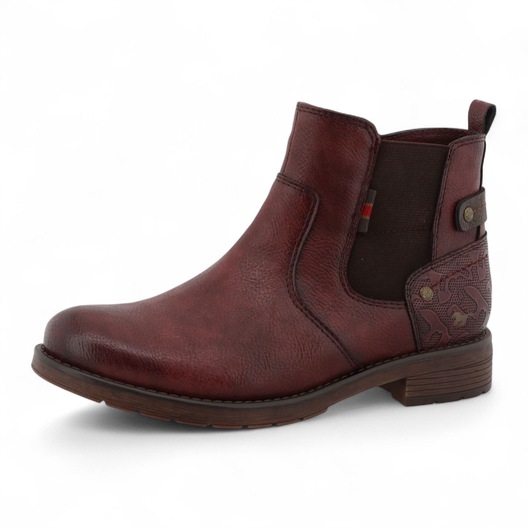 Women's Burgundy Chelsea Ankle Boots