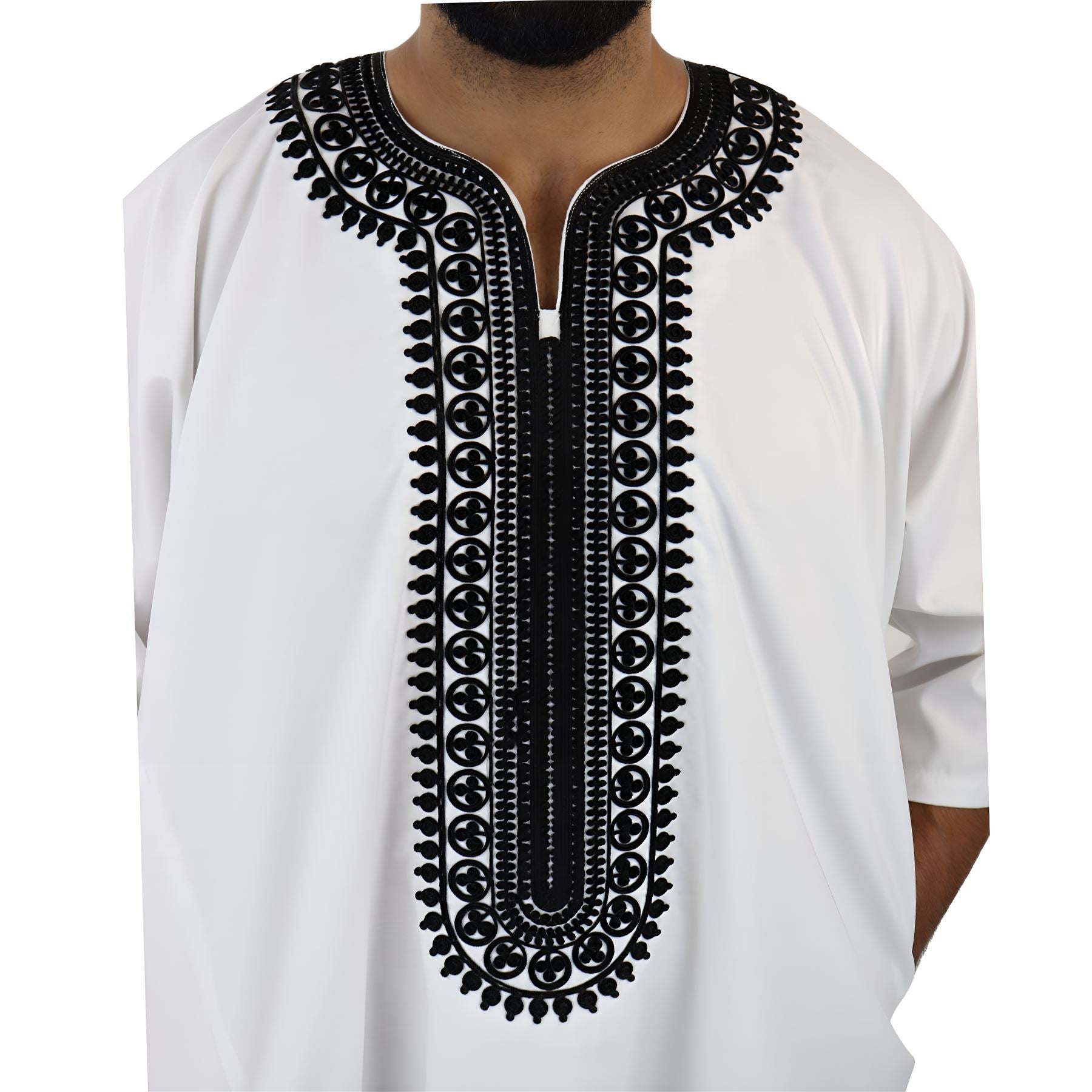 Mens Morrocan Thobe Jubba Islamic Clothing Kaftan Dubai Arabic Robe Half Short Sleeve