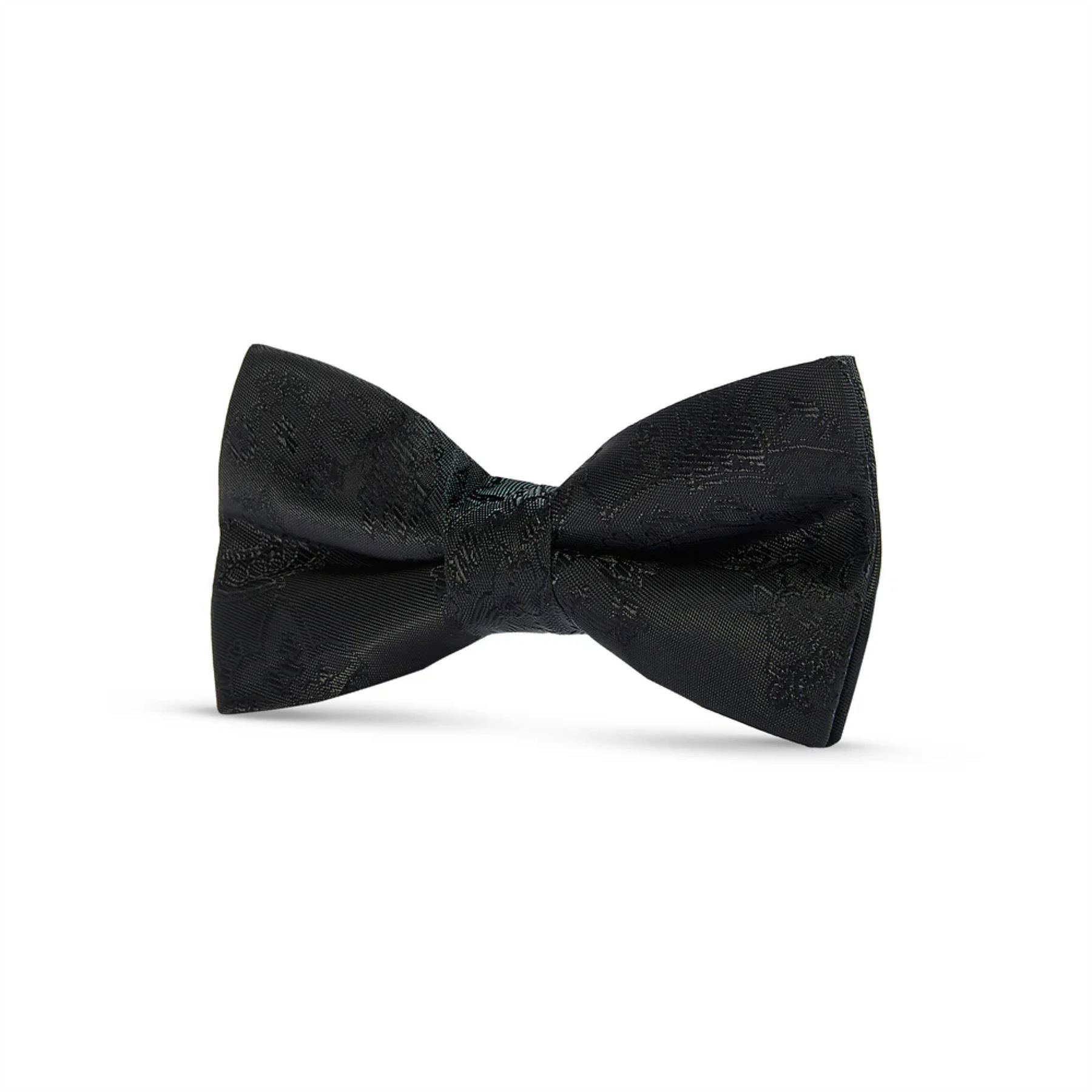 Boys Paisley Floral Satin Bow Tie