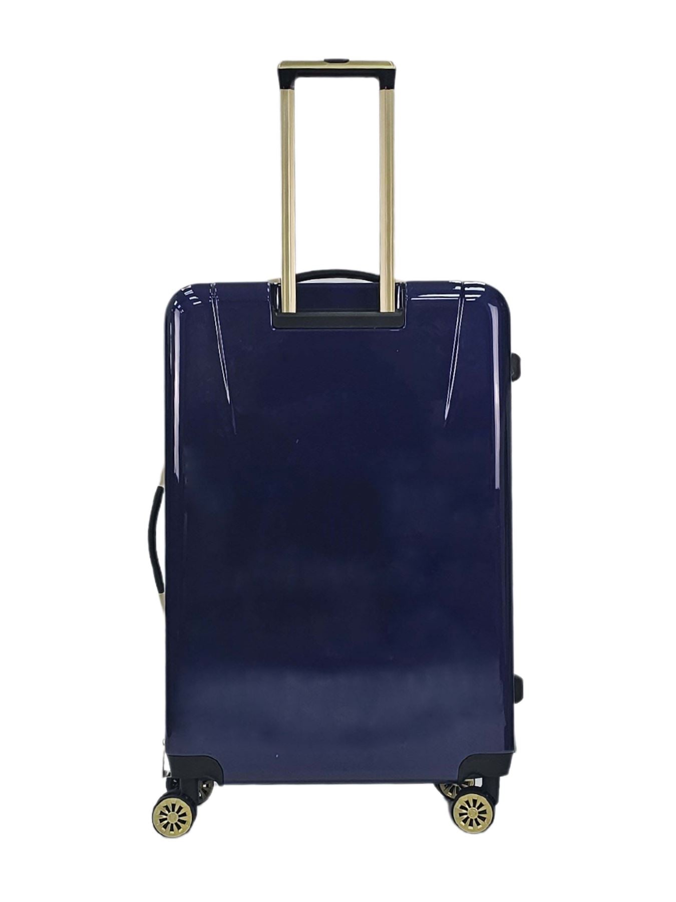 Floral Suitcase 4 Wheel Shiny Hard Case Shell Roller Wheels Cabin Small Medium Large Set Carry On Check In