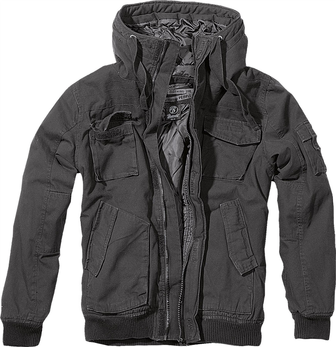 Brandit 3107 Bronx Jacket Winter Army Military Hooded Zip Casual Camo Combat - Knighthood Store