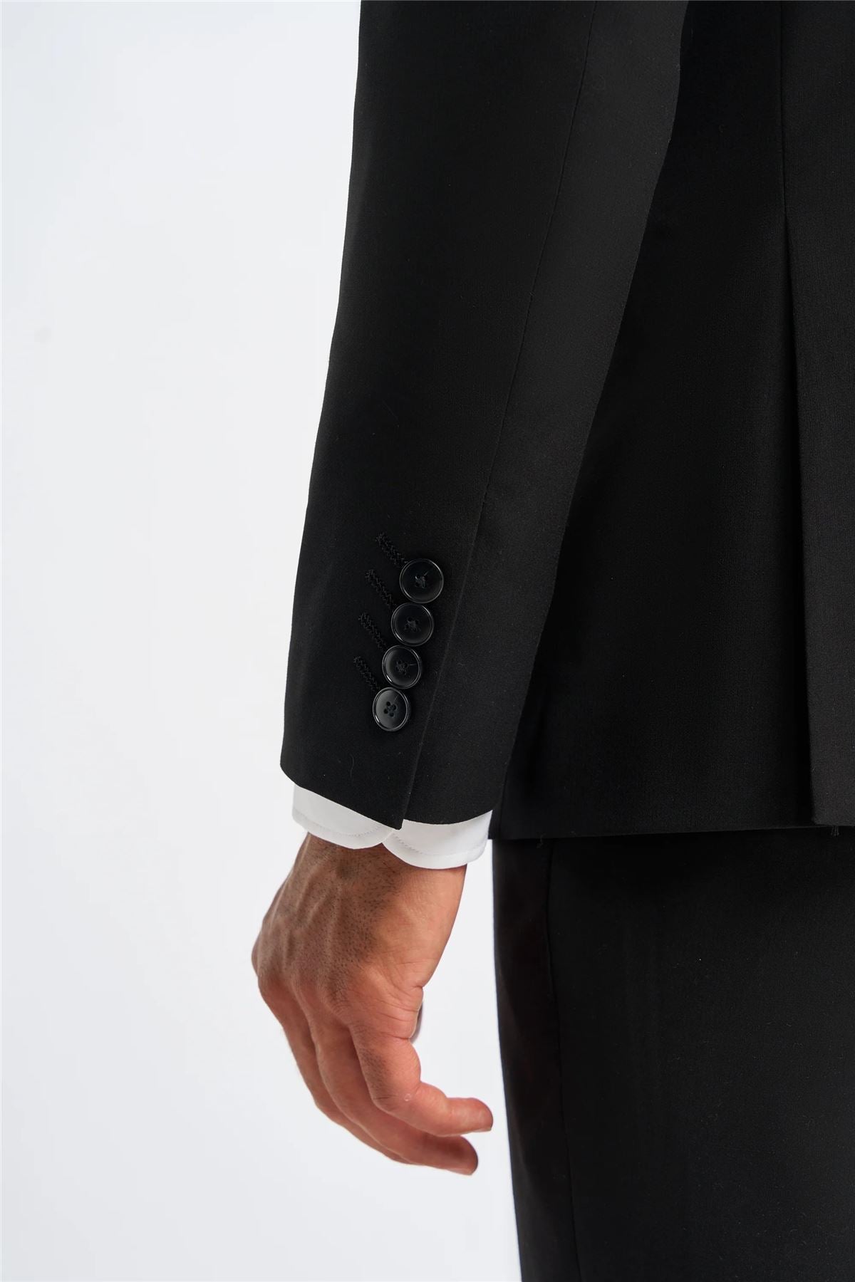 Men's Blazer Black Tailored Fit Formal Suit Jackets