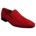 Mens Slip On Suede Driving Loafers Shoes Leather Smart Casual Red Blue Black - Knighthood Store