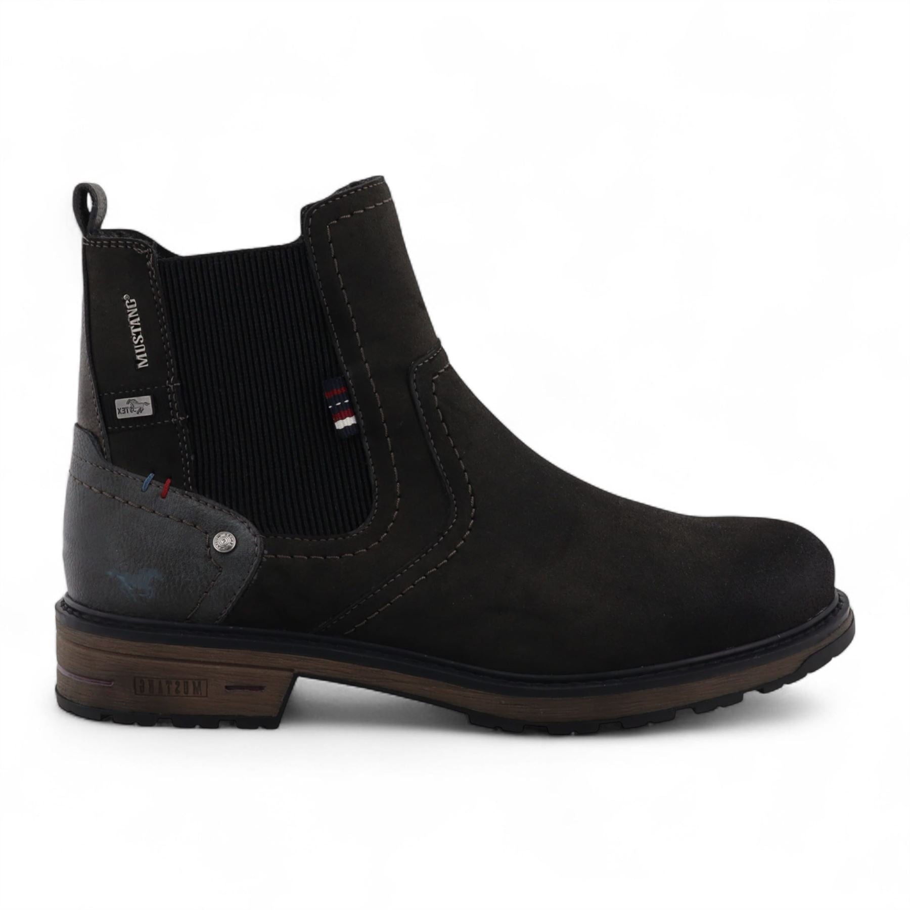 Men's Dark Grey Water-Resistant Chelsea Ankle Boots