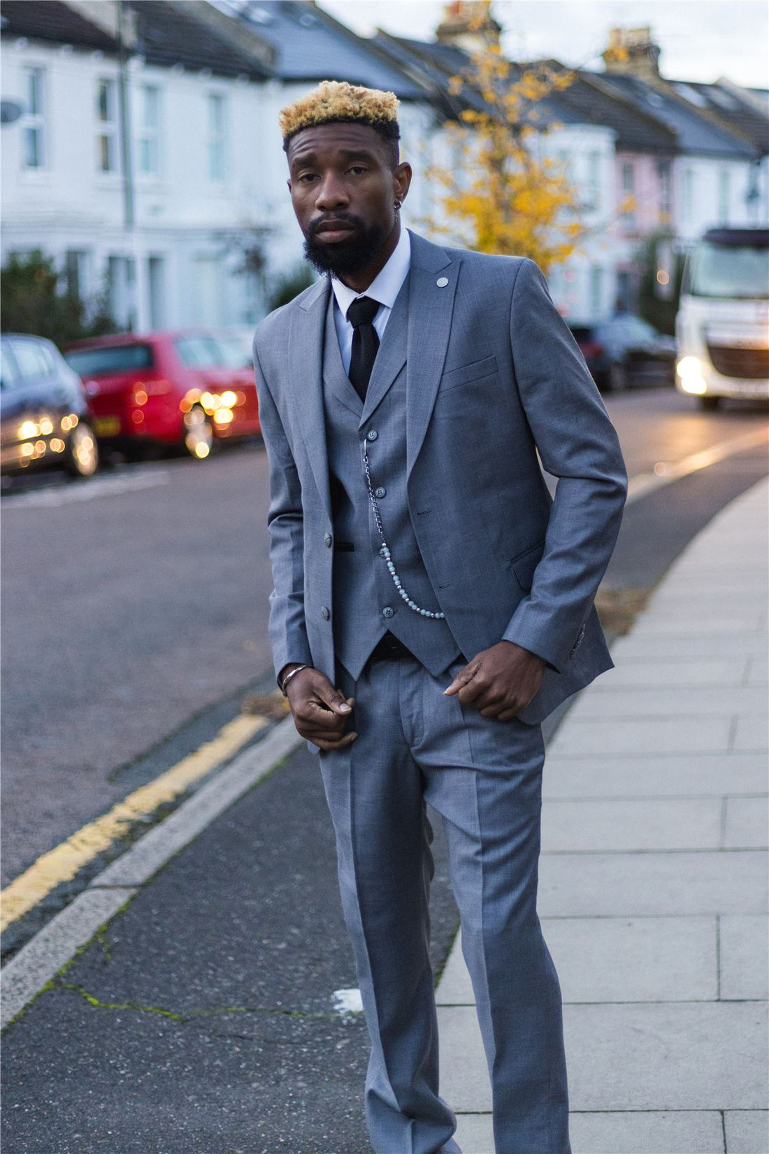 TruClothing James Men 3 Piece Grey Suit