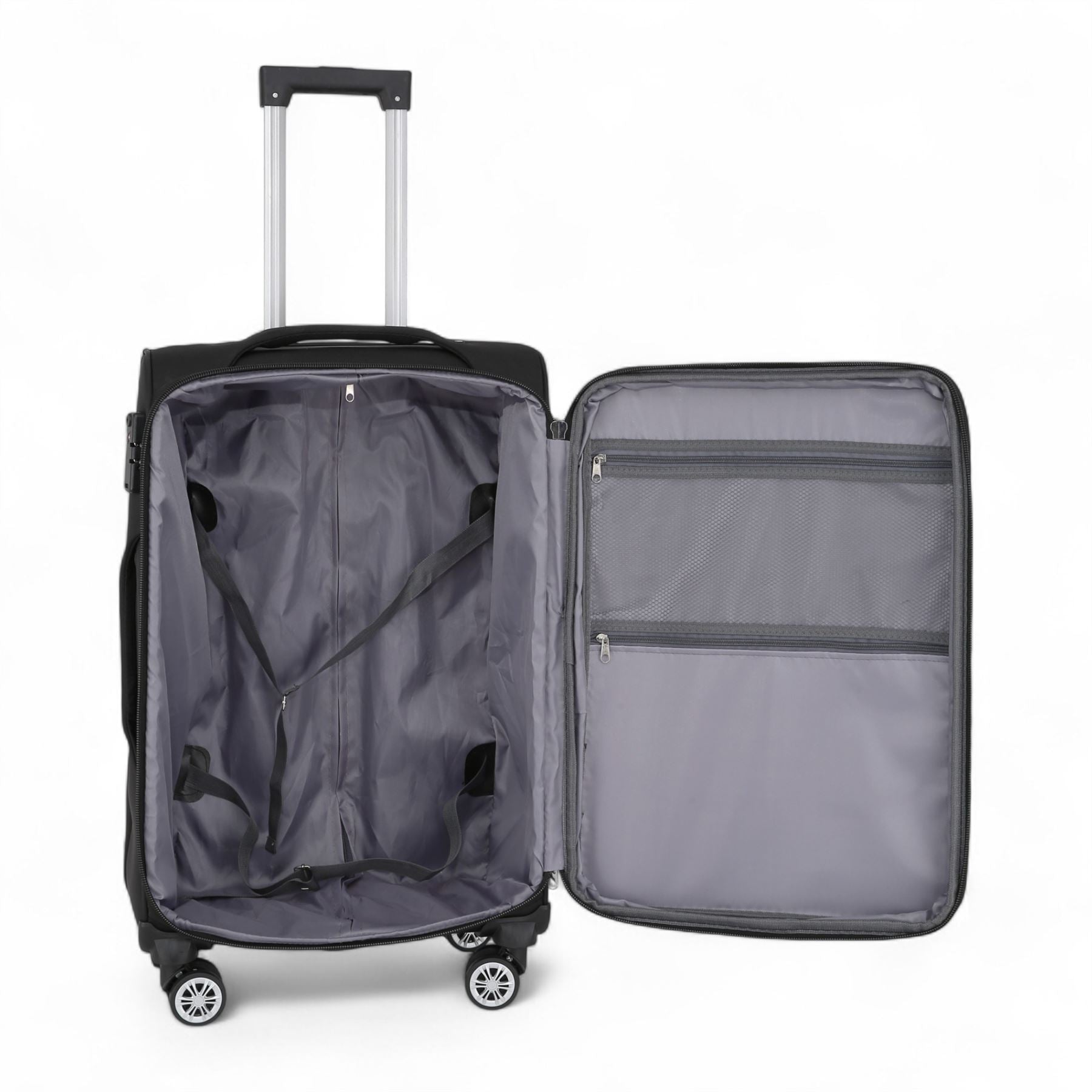 Lightweight Soft Shell Luggage Set Travel Suitcases