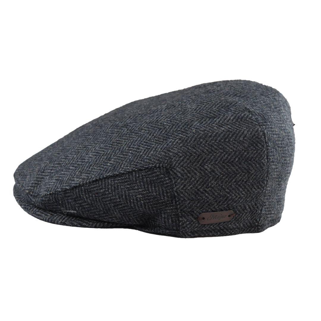 Mens Flat Cap Wool Herringbone Tweed Vintage Classic 1920s Unisex Del Boy - Knighthood Store