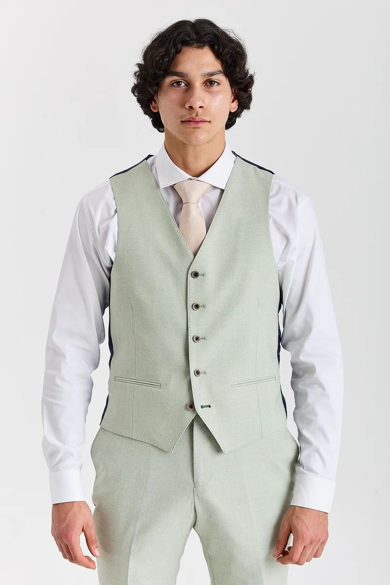 Belmont - Men's Sage Green 3 Piece Suit