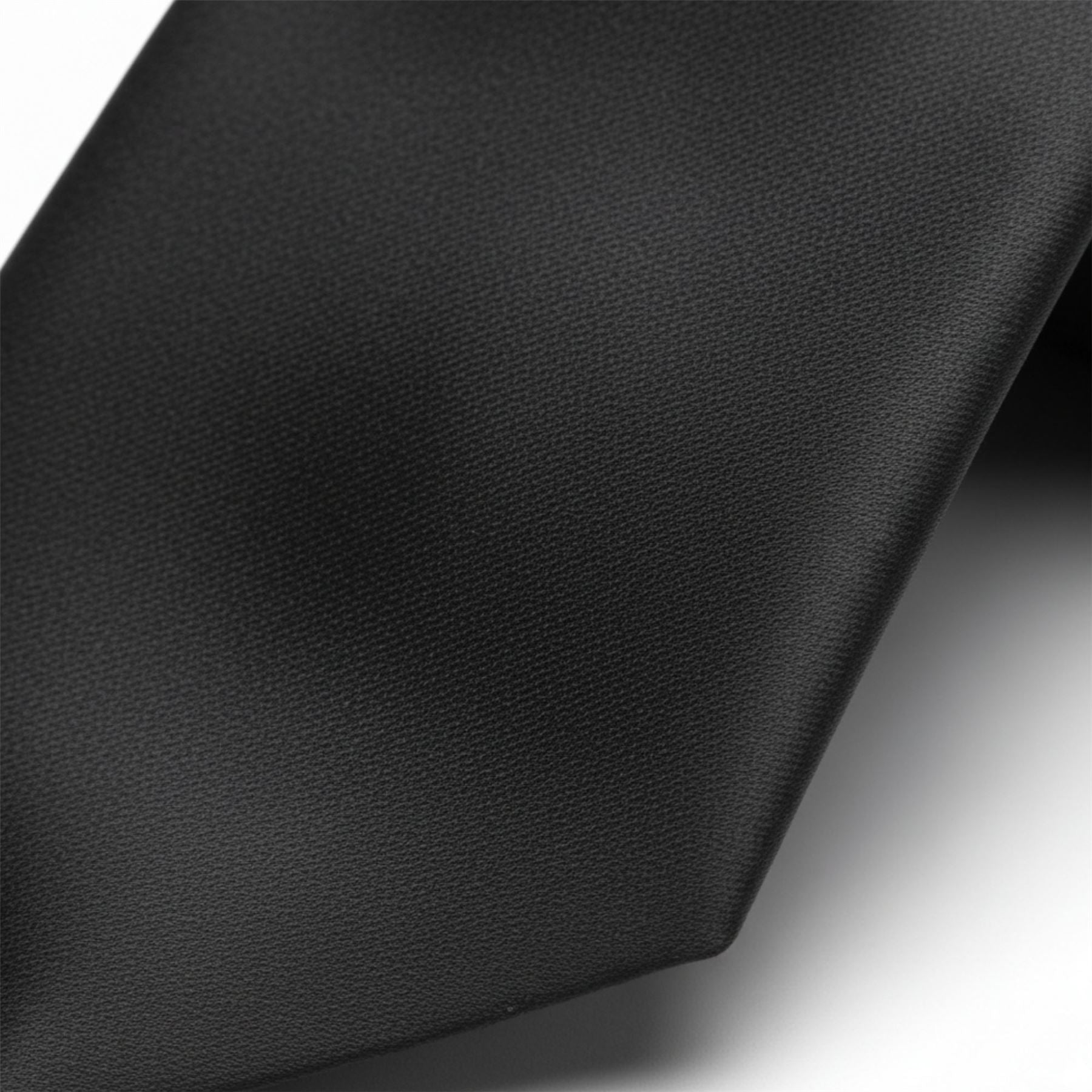 Men's Black Classic Formal Satin Tie