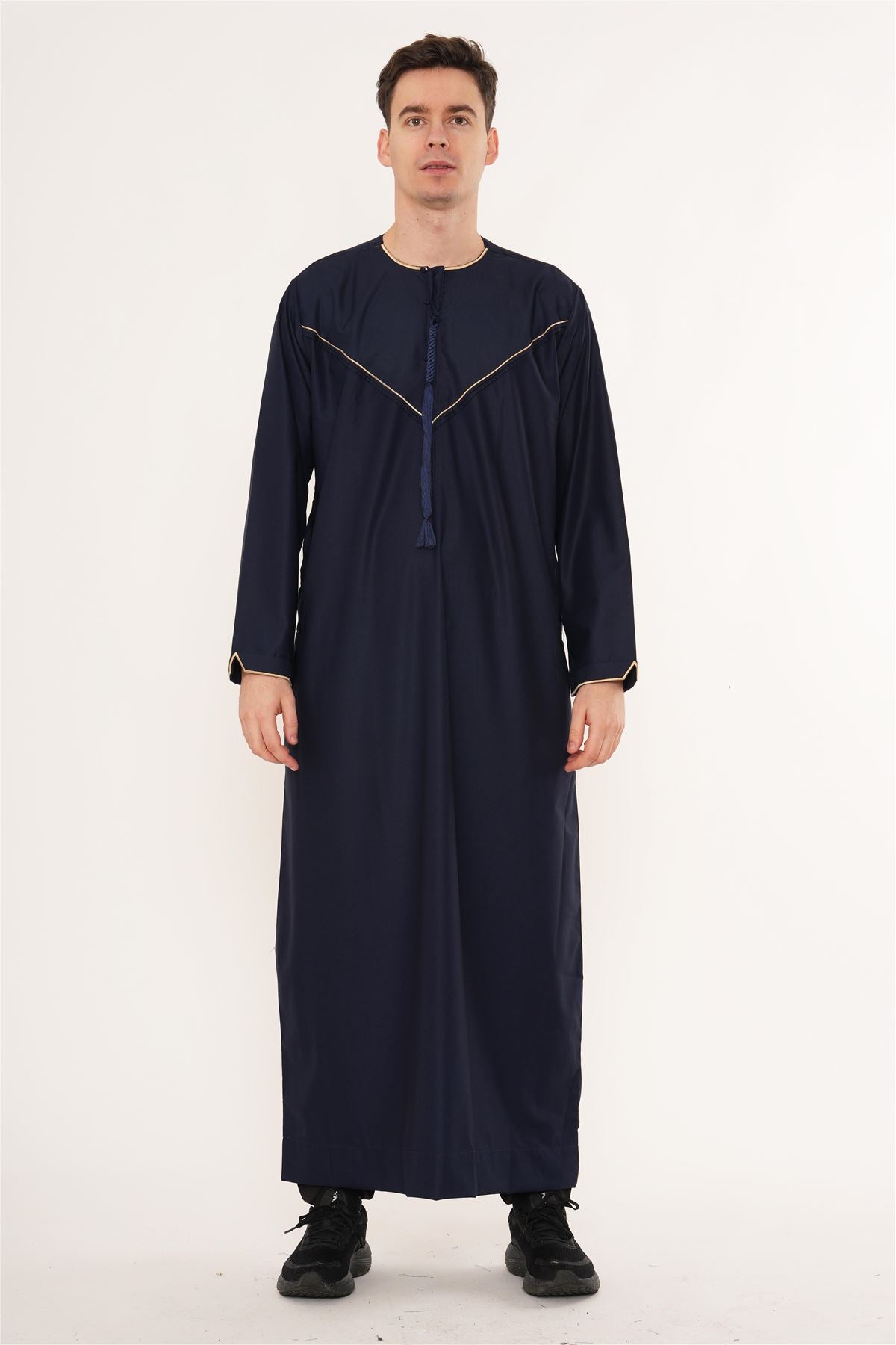 TT-007 - Men's Emirati Omani Gold Embroidery Thobe