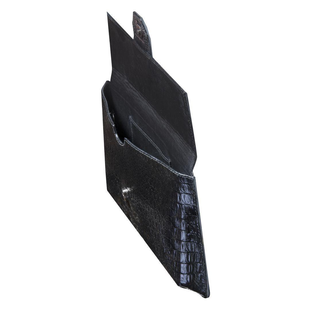 Womens Real Leather Buckle Hide Clutch Shoulder Bag Metal Chain Cross Body - Knighthood Store