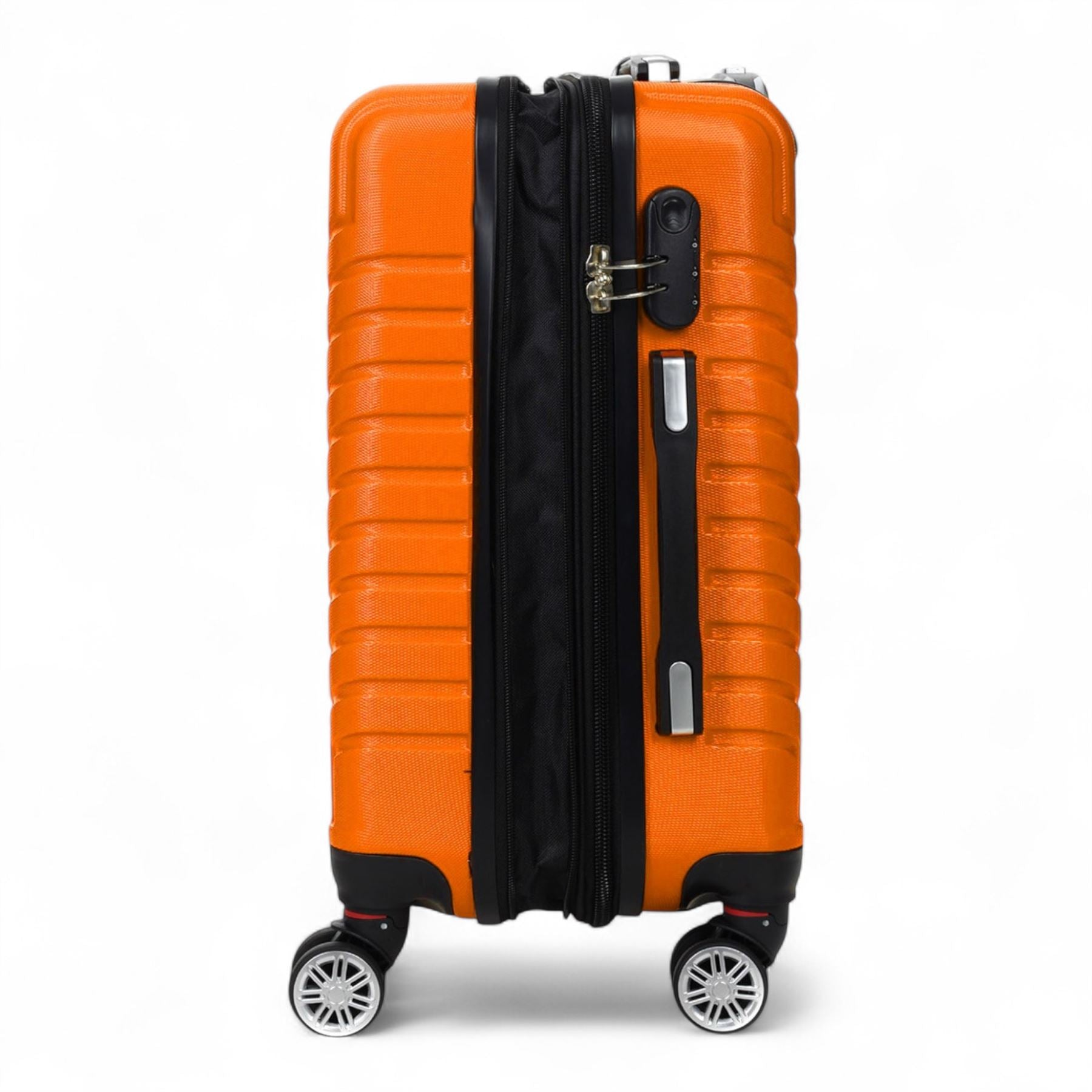 Hard Shell Luggage Set 8 Spinner Wheels ABS Suitcase