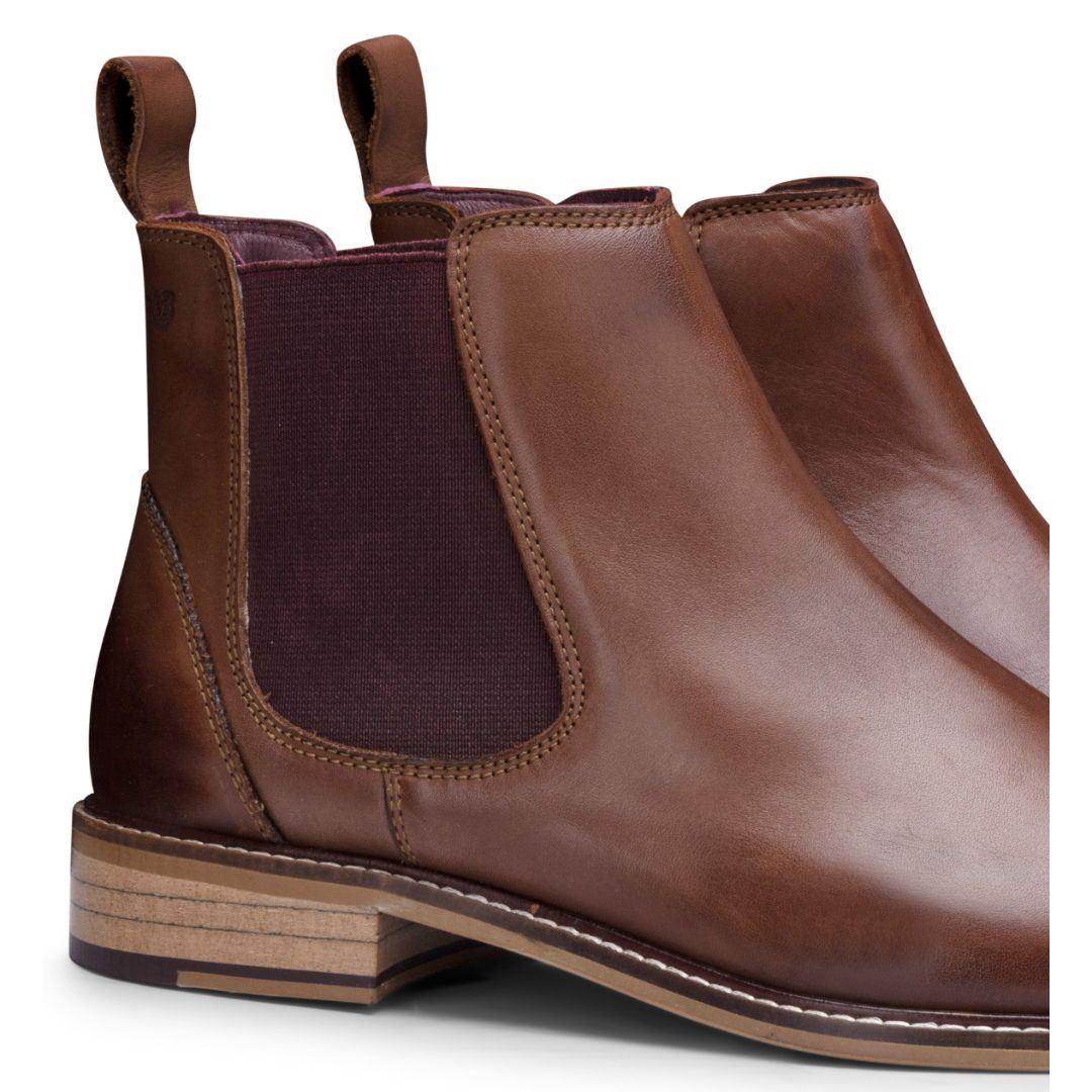 Mens Real Leather Chelsea Dealer Boots Slip On Smart Casual Retro VIntage Blinders Classic - Knighthood Store