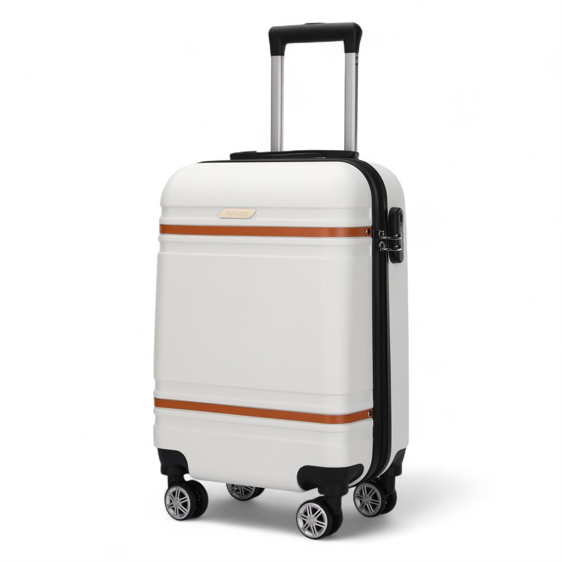 Hard Shell Modern 4-Wheel Luggage Suitcase Set