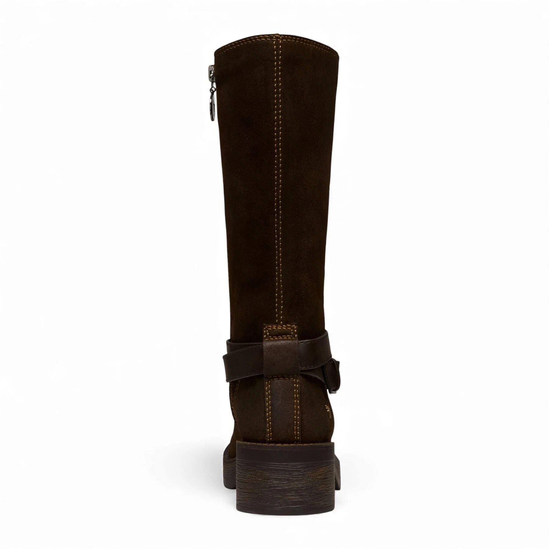 Gotcha - Women's Brown Suede Leather Western Riding Boots
