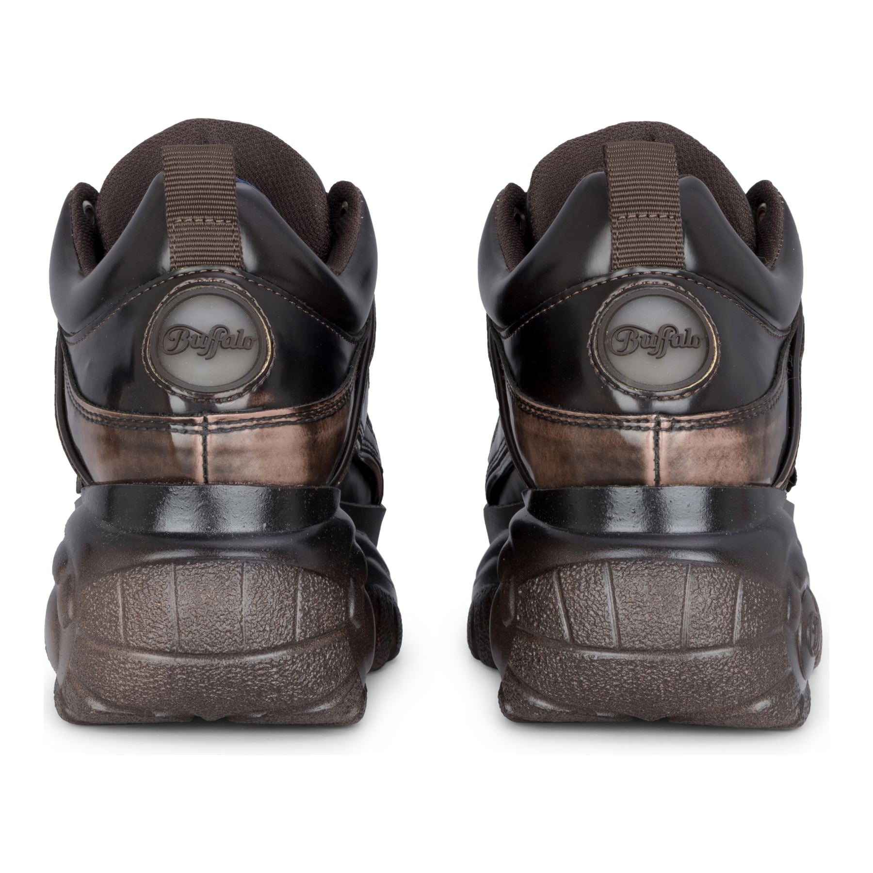 1339-14 VNTG - Women’s Brown Platform Lace-Up Sneakers