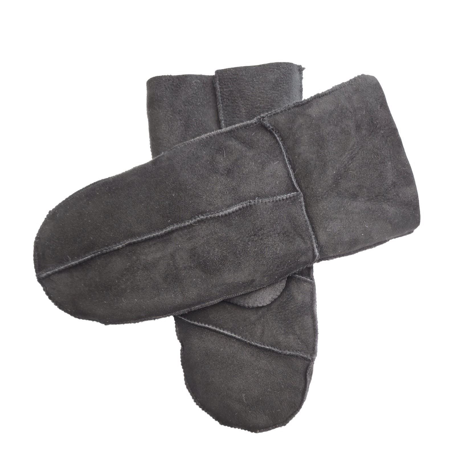 Women’s Premium Suede Leather Shearling Wool Lining Gloves