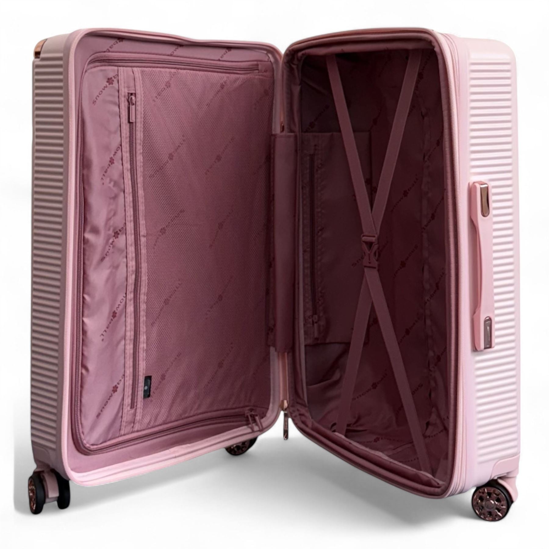 Hard Shell Luggage 8 Spinner Wheels Travel Suitcase