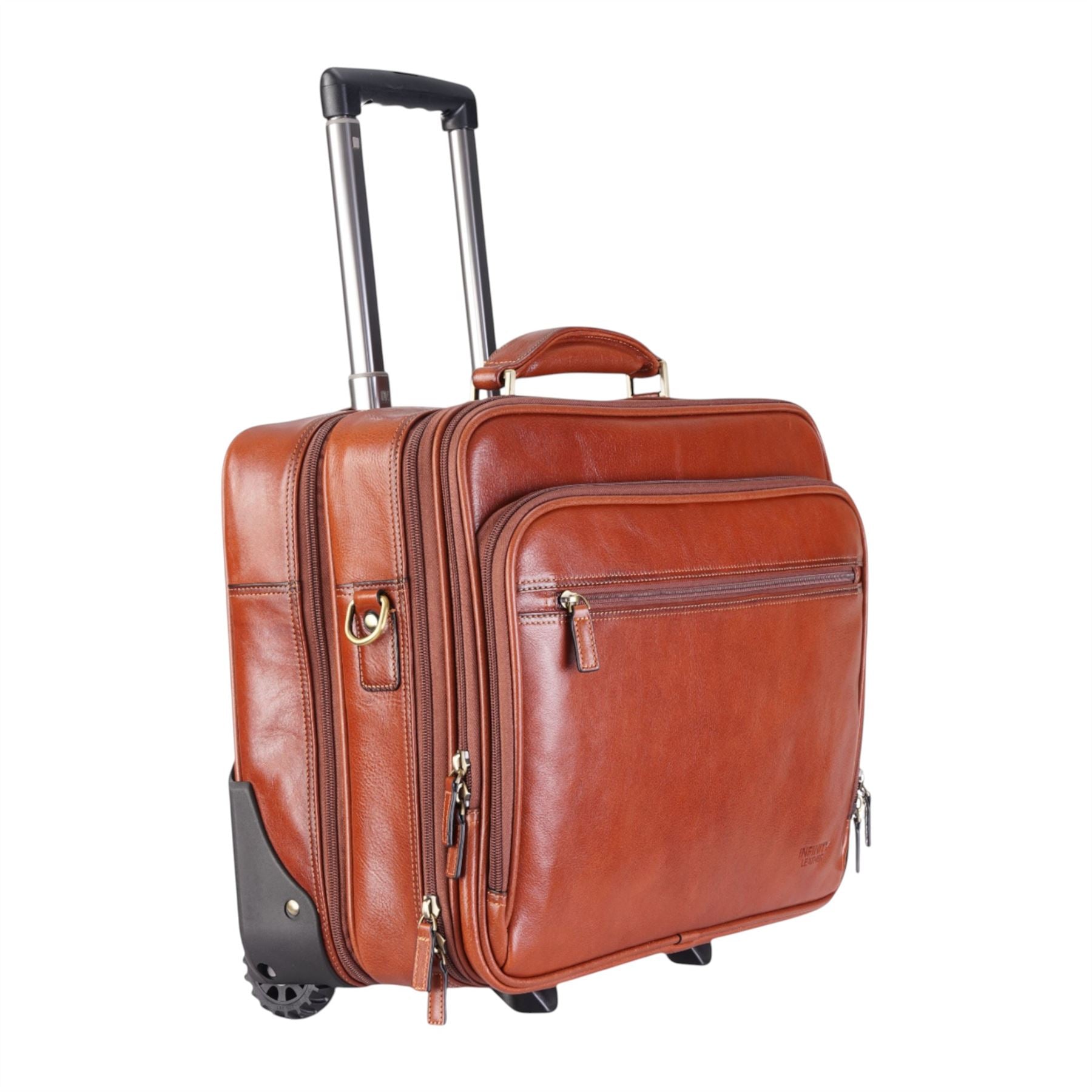 Nomad - Genuine Leather Wheeled Briefcase Trolley Case