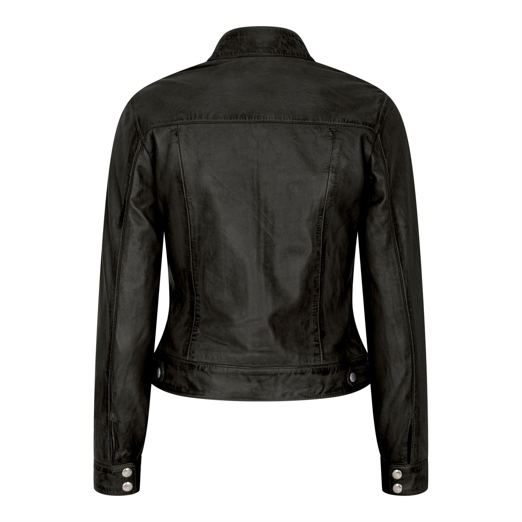 Women's Leather Moto Biker Jacket - Knighthood Store