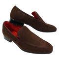 Mens Suede Slip On Loafers Driving Shoes Formal Smart Casual Leather Italian - Knighthood Store