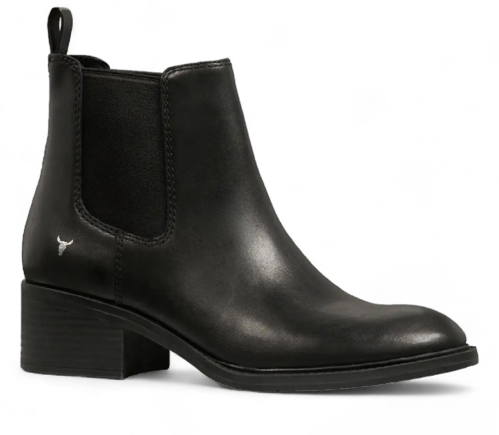 Replace - Women's Black Leather Chelsea Boots