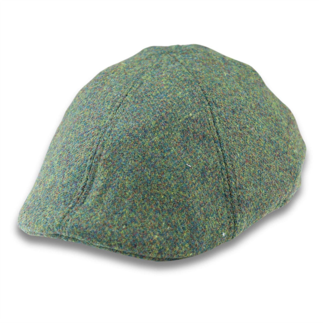 Men's Duckbill Cap Wool Blend Green Plain Solid Gatsby Peaked Ivy 6 Panel Hat - Knighthood Store